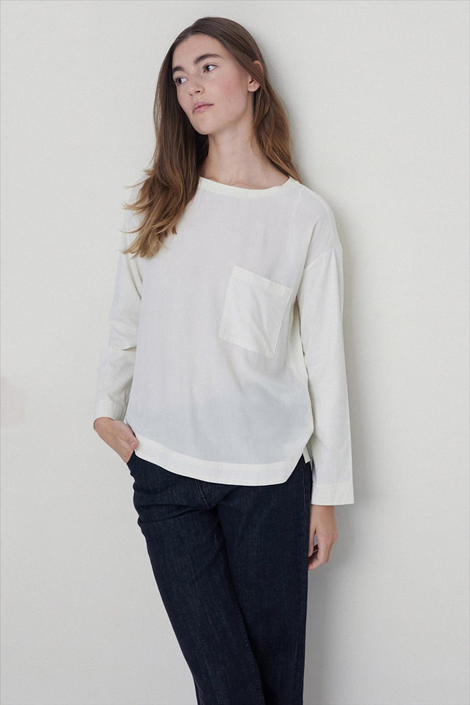 YERSE - Ecru Sateen longsleeve