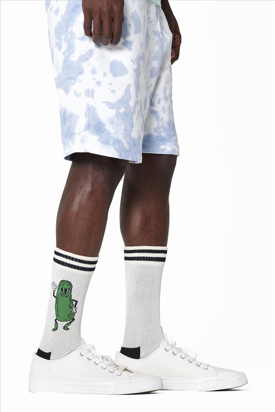 Happy Socks - Ecru Augurk sokken, maat 41-46