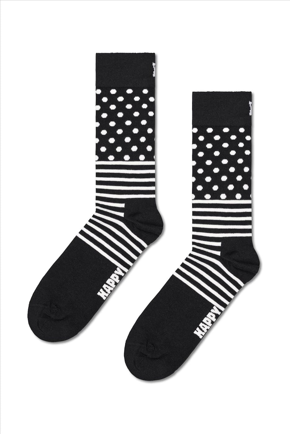 Happy Socks - Zwart-witte 4-pack Gift Set sokken, maat: 36-40