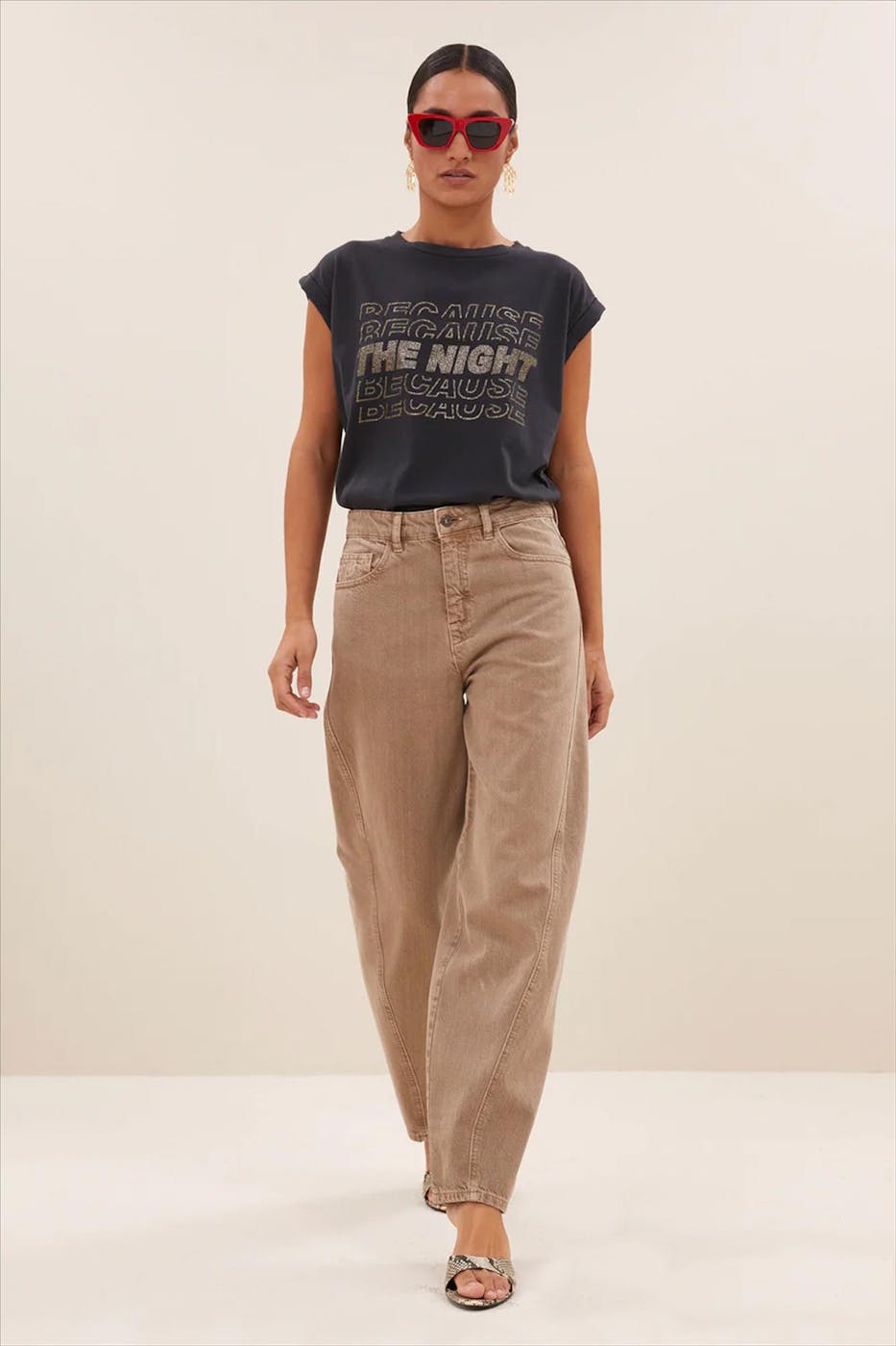BY BAR - Beige Begum jeans