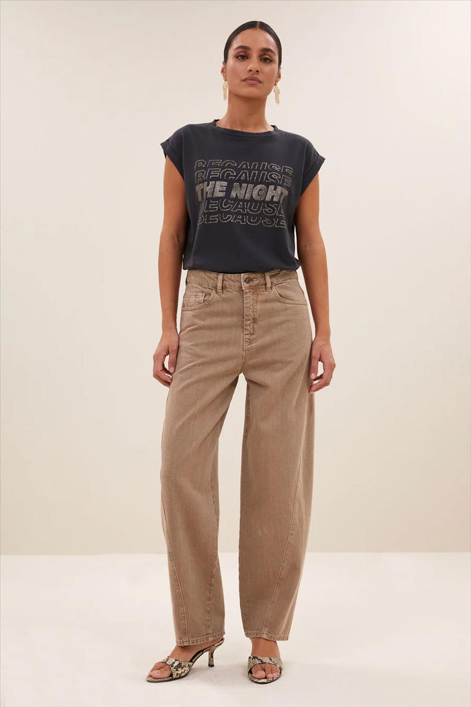 BY BAR - Beige Begum jeans