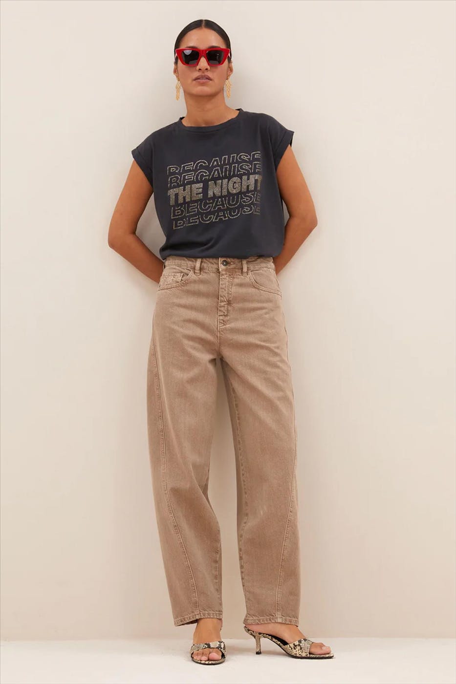BY BAR - Beige Begum jeans