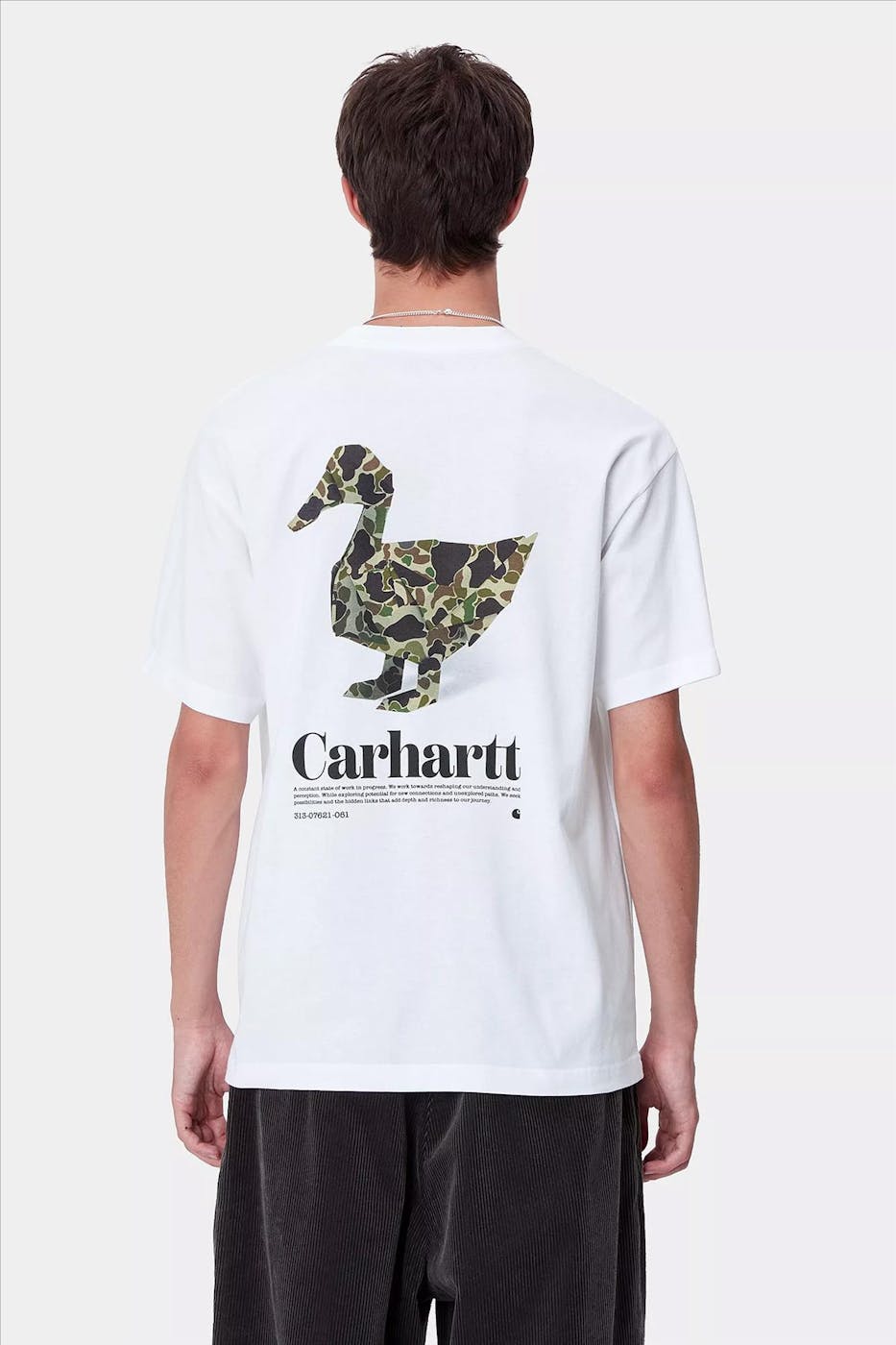 Carhartt WIP - Witte Fold Duck T-shirt