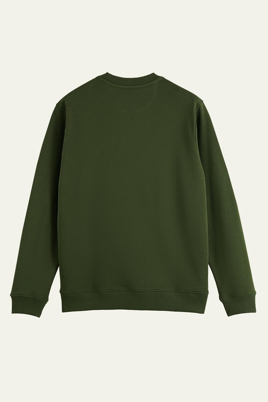 Scotch & Soda - Kaki Logo Patch sweater