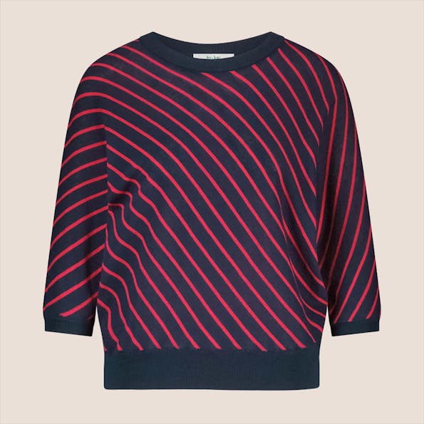 BY BAR - Donkerblauwe Pippa Stripe trui