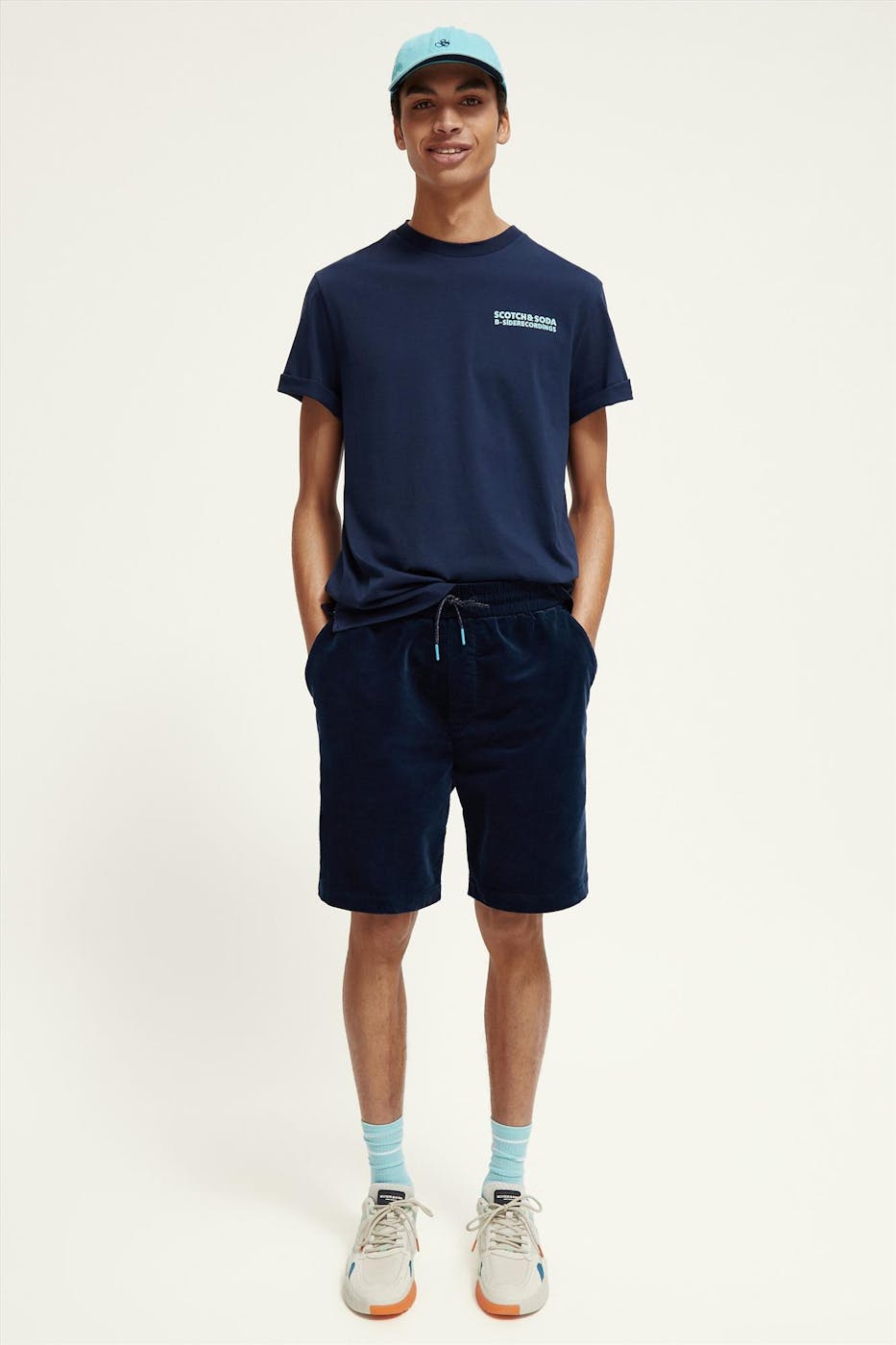 Scotch & Soda - Blauwe Artwork T-shirt