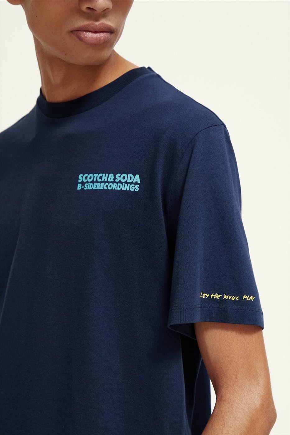 Scotch & Soda - Blauwe Artwork T-shirt