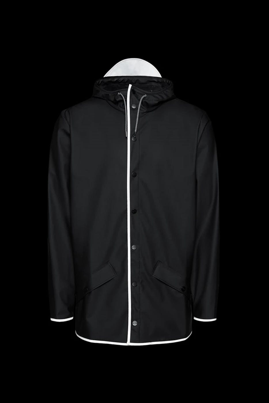 RAINS - Zwart-grijze Jacket regenjas