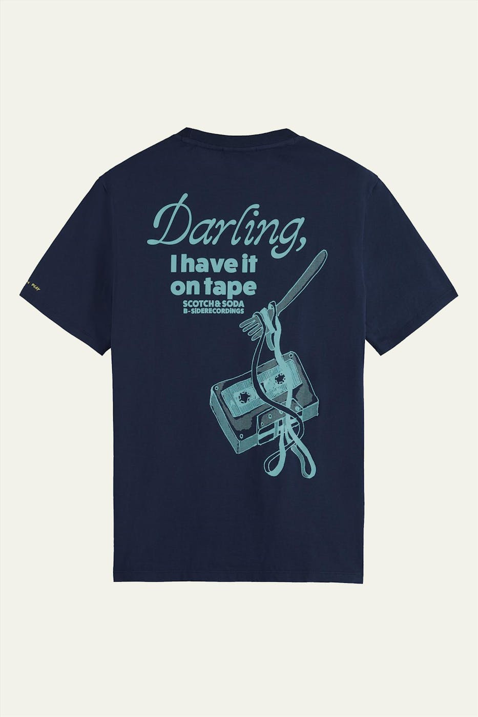 Scotch & Soda - Blauwe Artwork T-shirt
