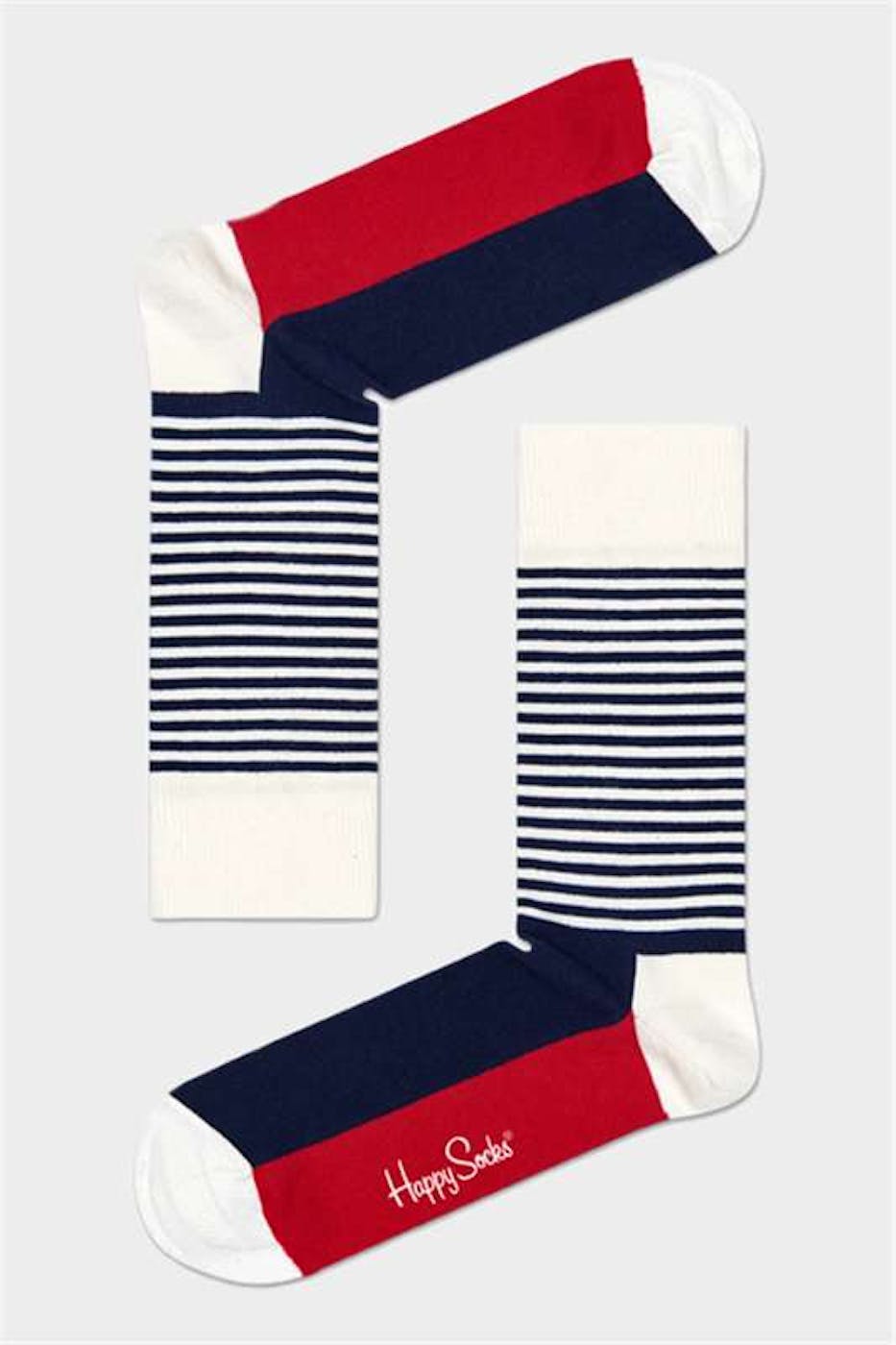 Happy Socks - Donkerblauwe Stripe Gift Pack sokken maat 36-40