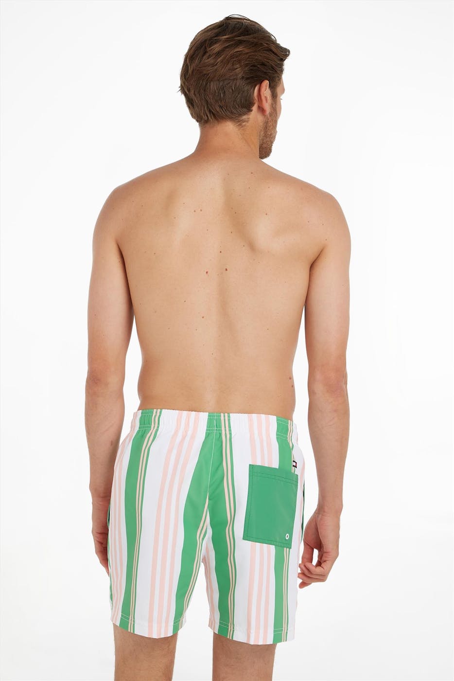 Tommy Hilfiger Underwear - Witte Drawstring Stripe zwemshort