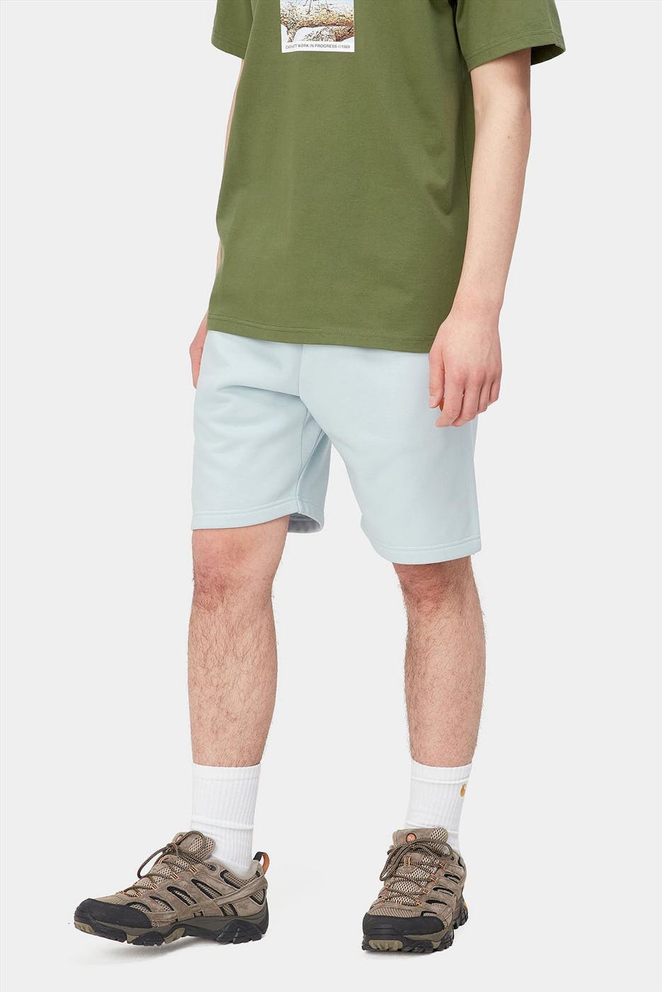 Carhartt WIP - Lichtblauwe Chase Sweat short