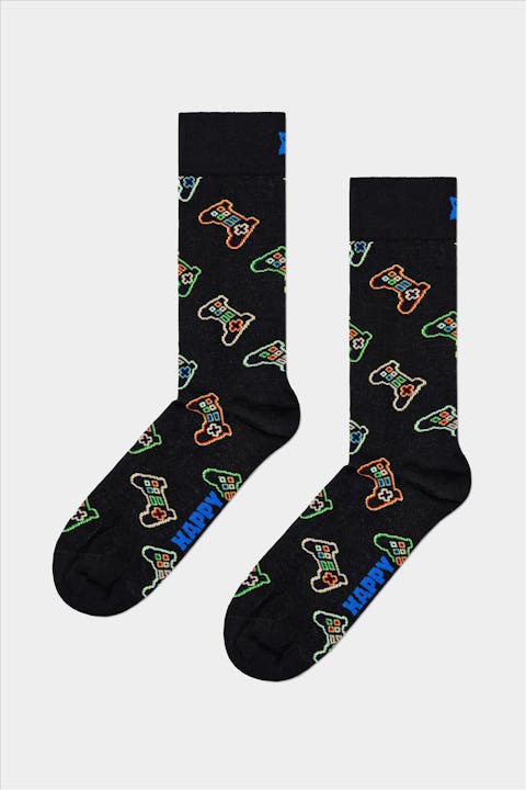 Happy Socks - Zwarte Gaming sokken, maat: 41-46