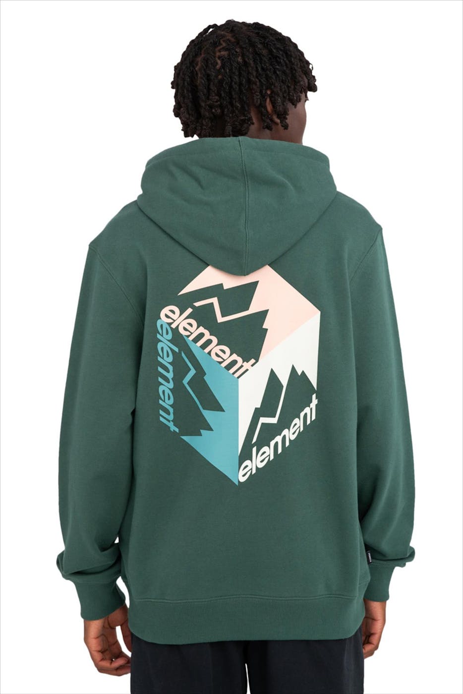 Element - Groene Joint Cube hoodie