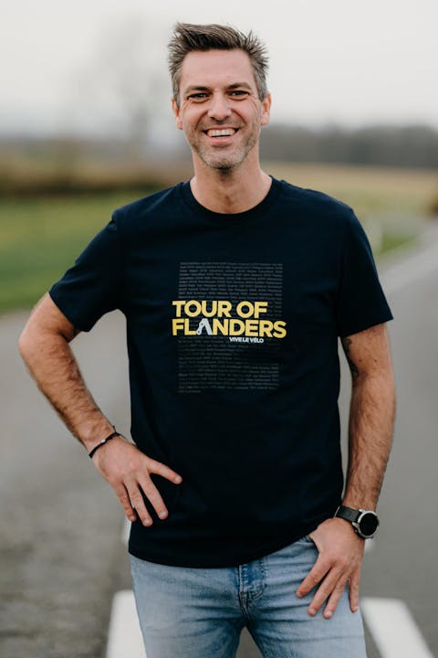 Vive le vélo - Donkerblauwe Tour Of Flanders T-shirt