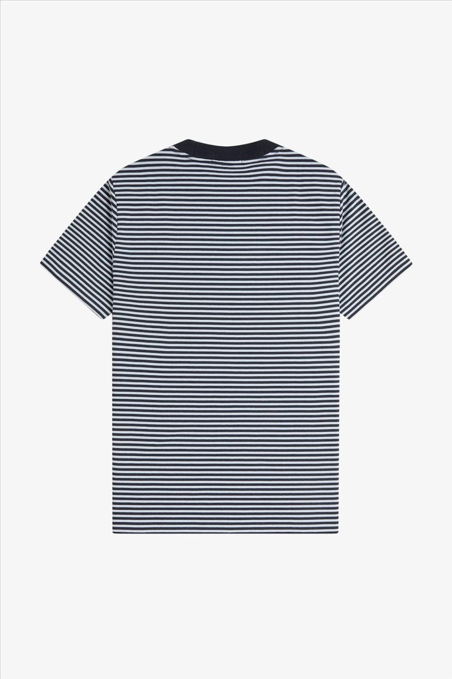 Fred Perry - Blauwe Fine Stripe T-shirt