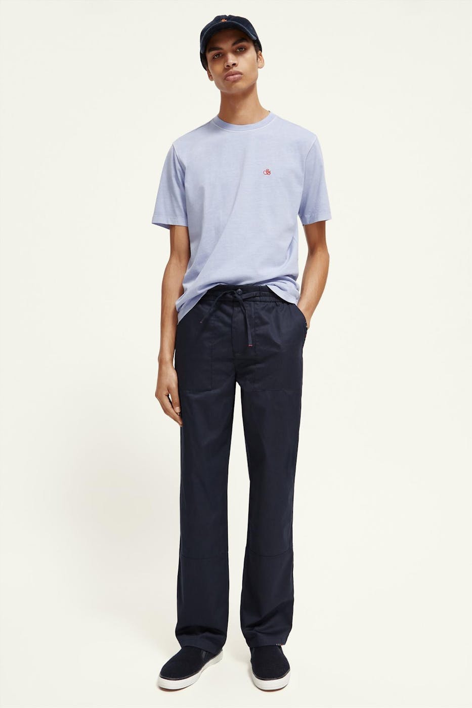 Scotch & Soda - Lila Basic Logo T-shirt