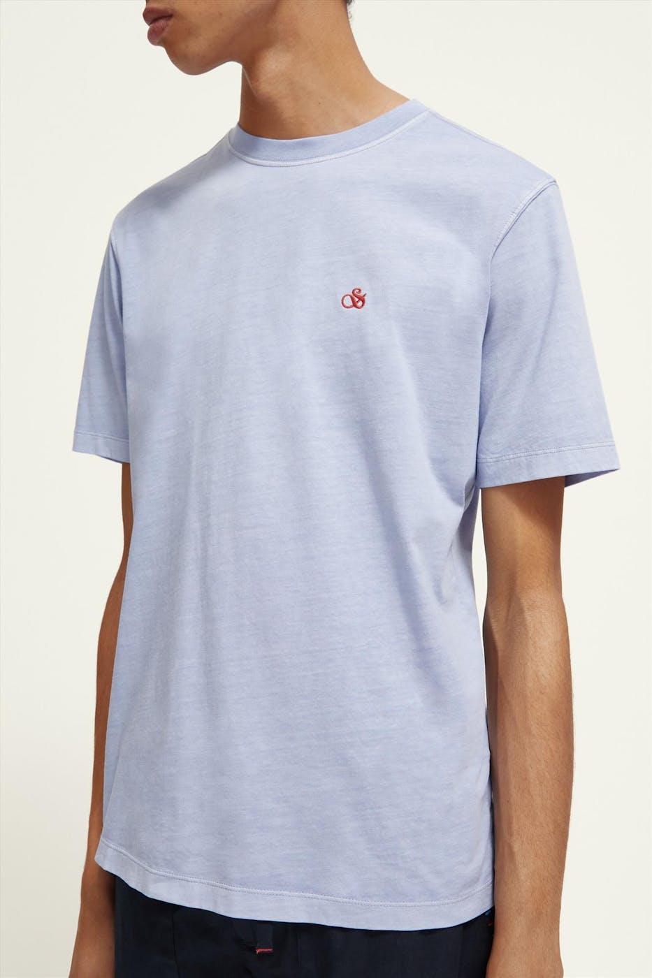 Scotch & Soda - Lila Basic Logo T-shirt