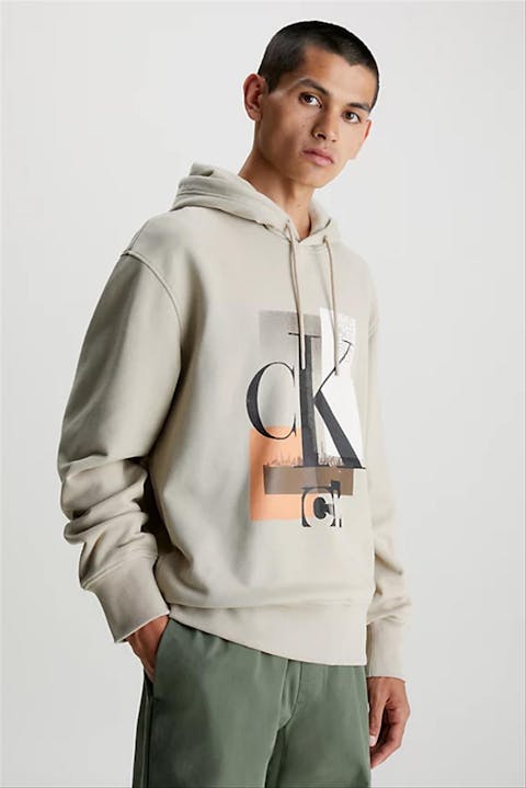 Calvin Klein Jeans - Beige CK Vlak hoodie