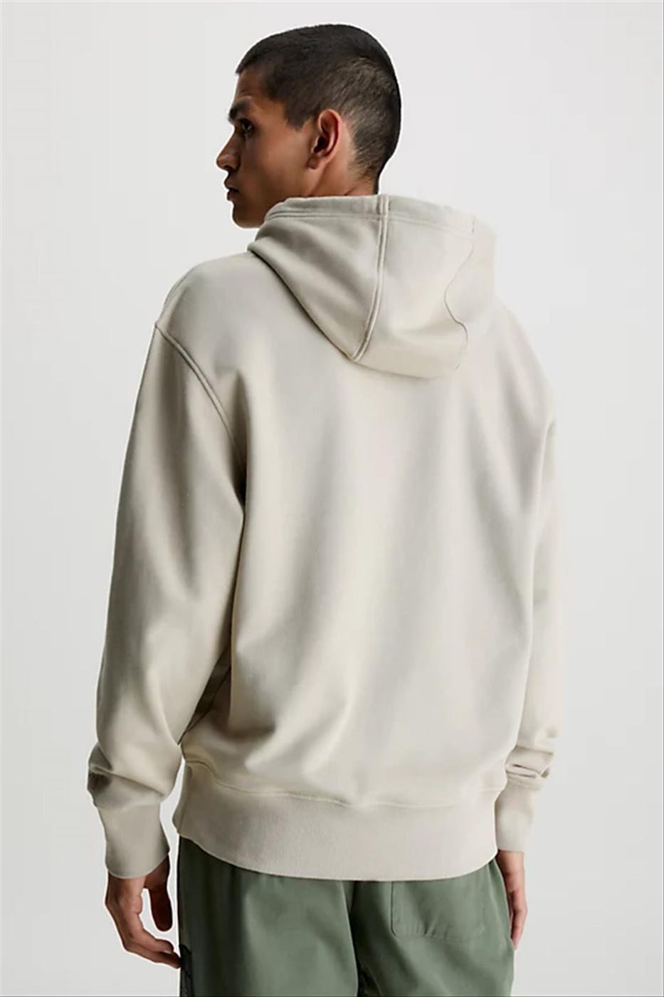 Calvin Klein Jeans - Beige CK Vlak hoodie