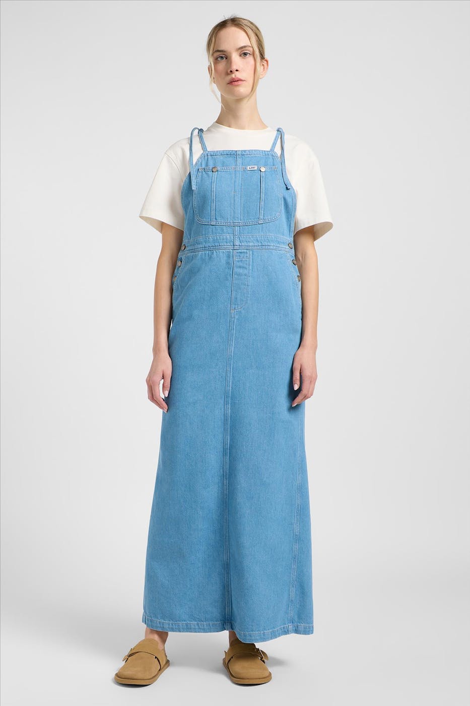 Lee - Blauwe Loose Overall jurk