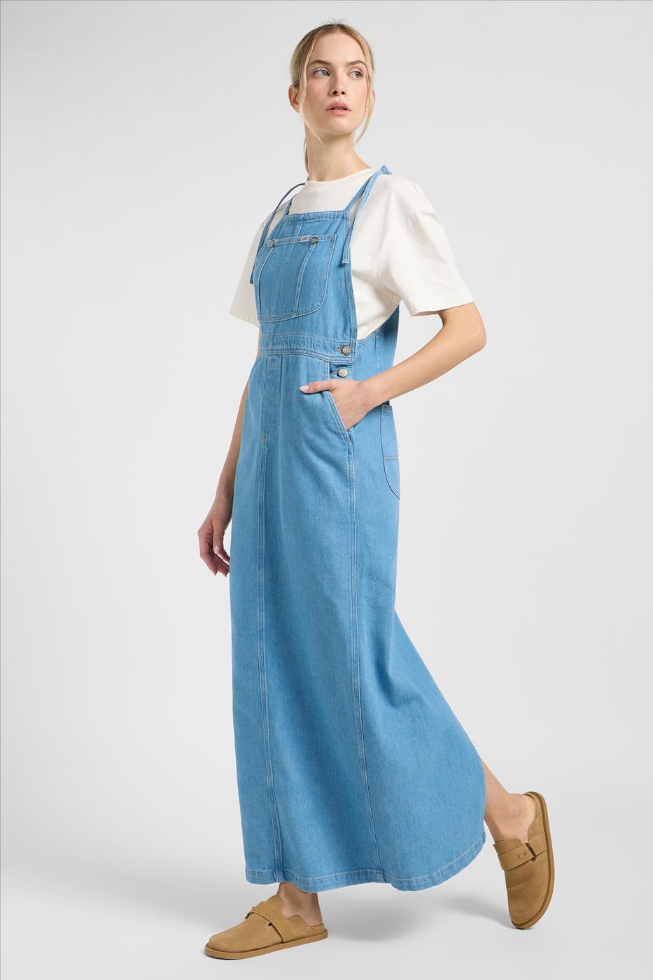 Lee - Blauwe Loose Overall jurk