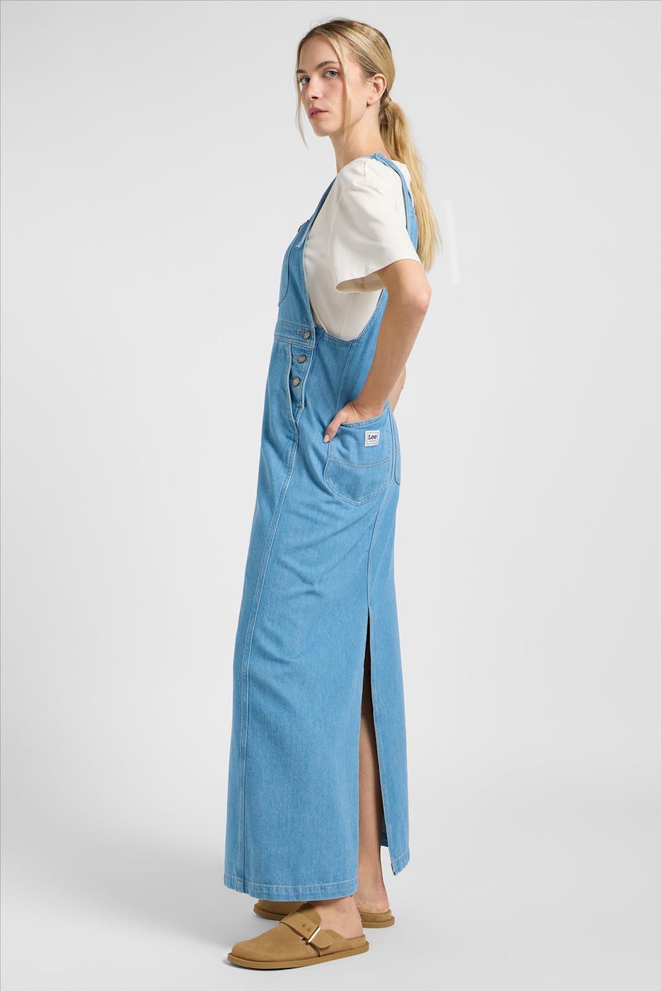 Lee - Blauwe Loose Overall jurk