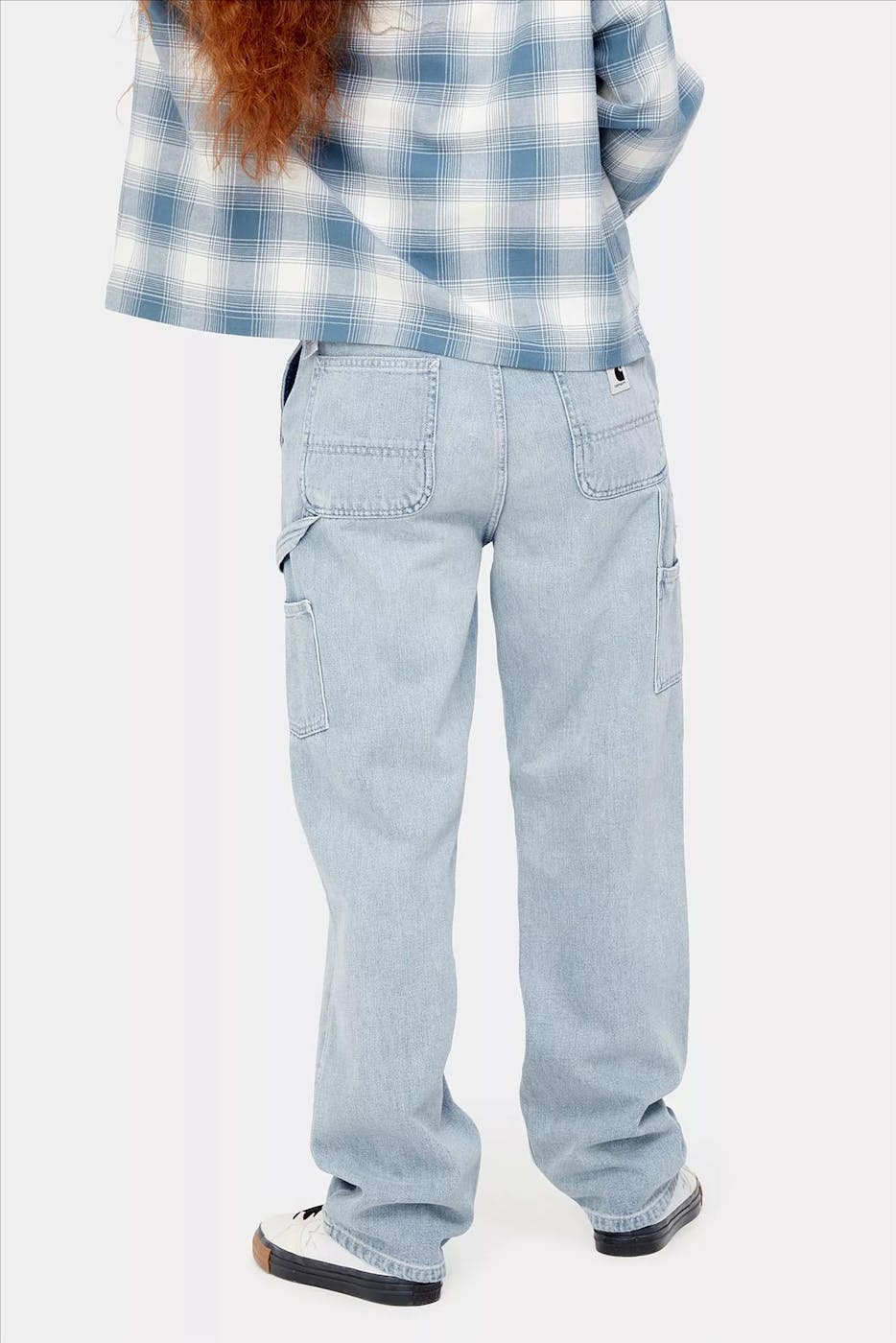 Carhartt WIP - Lichtblauwe Pierce straight jeans