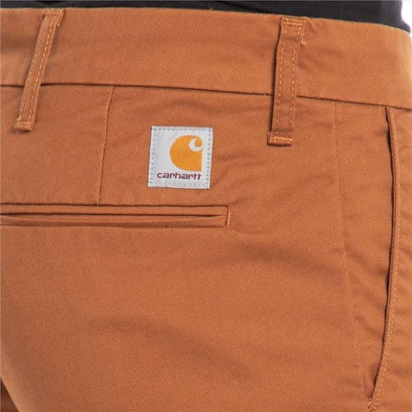 Carhartt WIP - Cognac Sid chino short