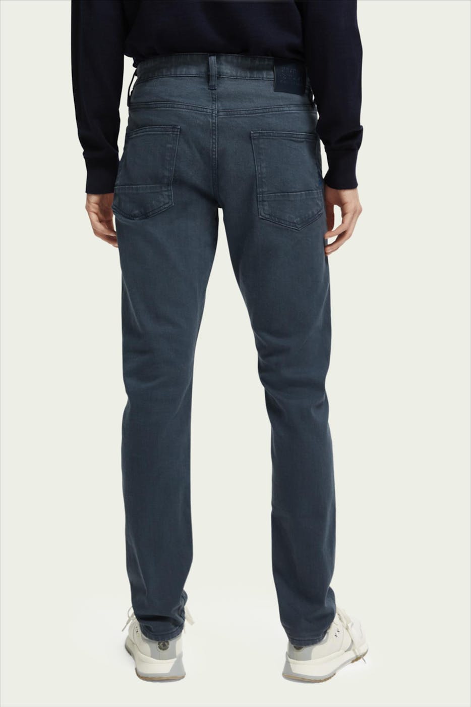 Scotch & Soda - Donkergrijze Ralston slim jeans