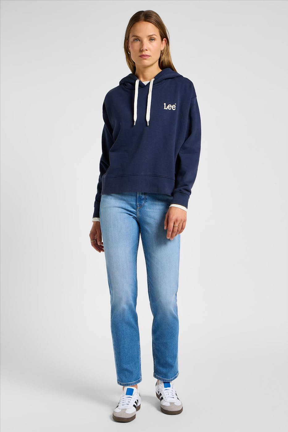 Lee - Middenblauwe Carol Straight jeans