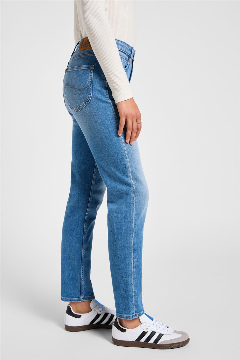 Lee - Middenblauwe Carol Straight jeans