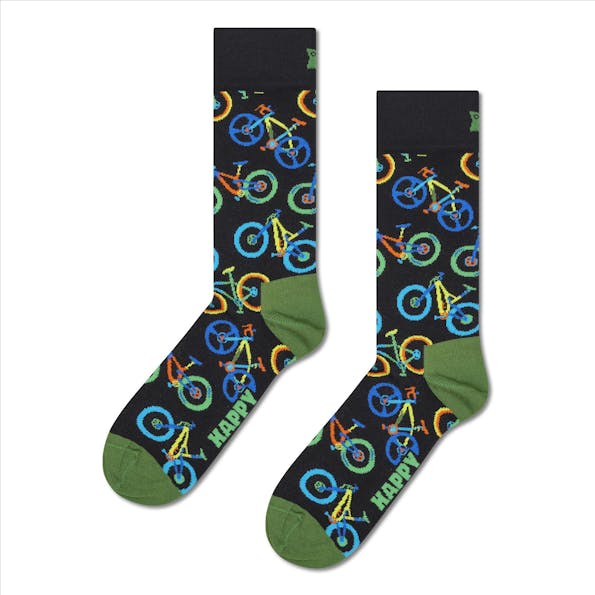 Happy Socks - Donkerblauwe Mountainbike sokken, maat: 41-46