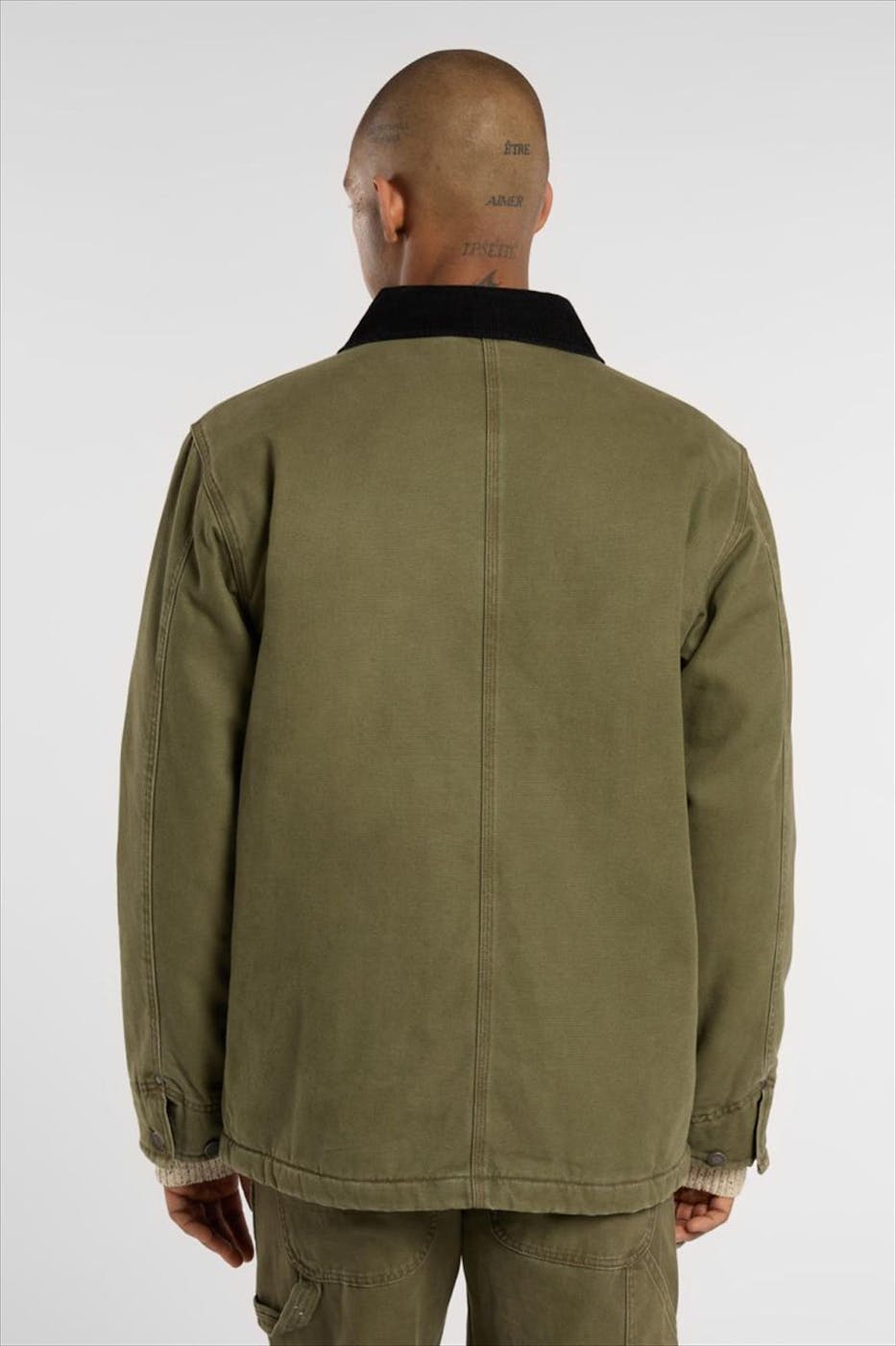 Dickies - Olijfgroene Chore Lined Canvas jas