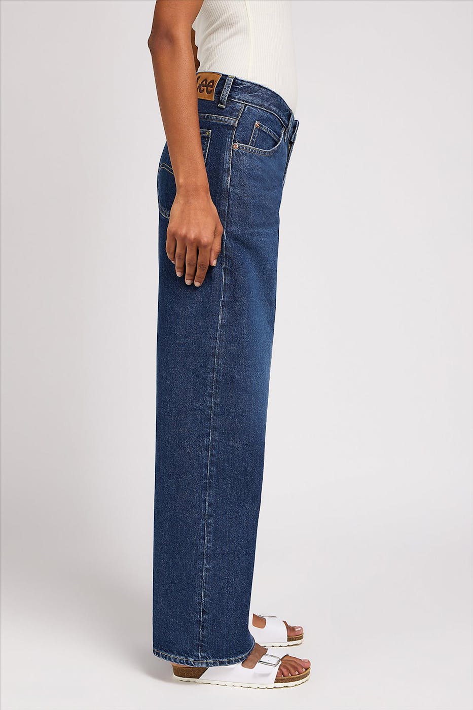 Lee - Donkerblauwe Rider Loose jeans