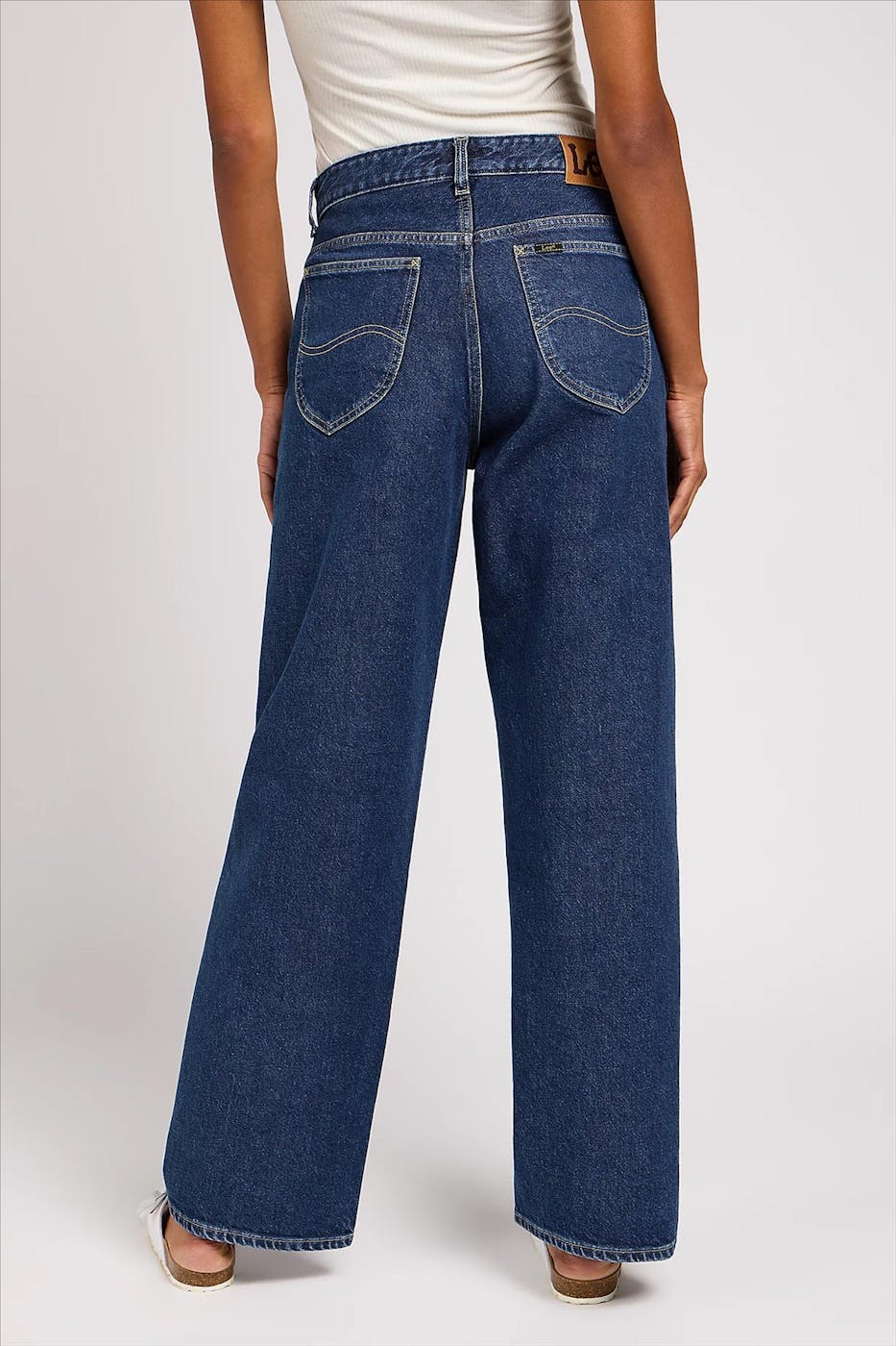 Lee - Donkerblauwe Rider Loose jeans