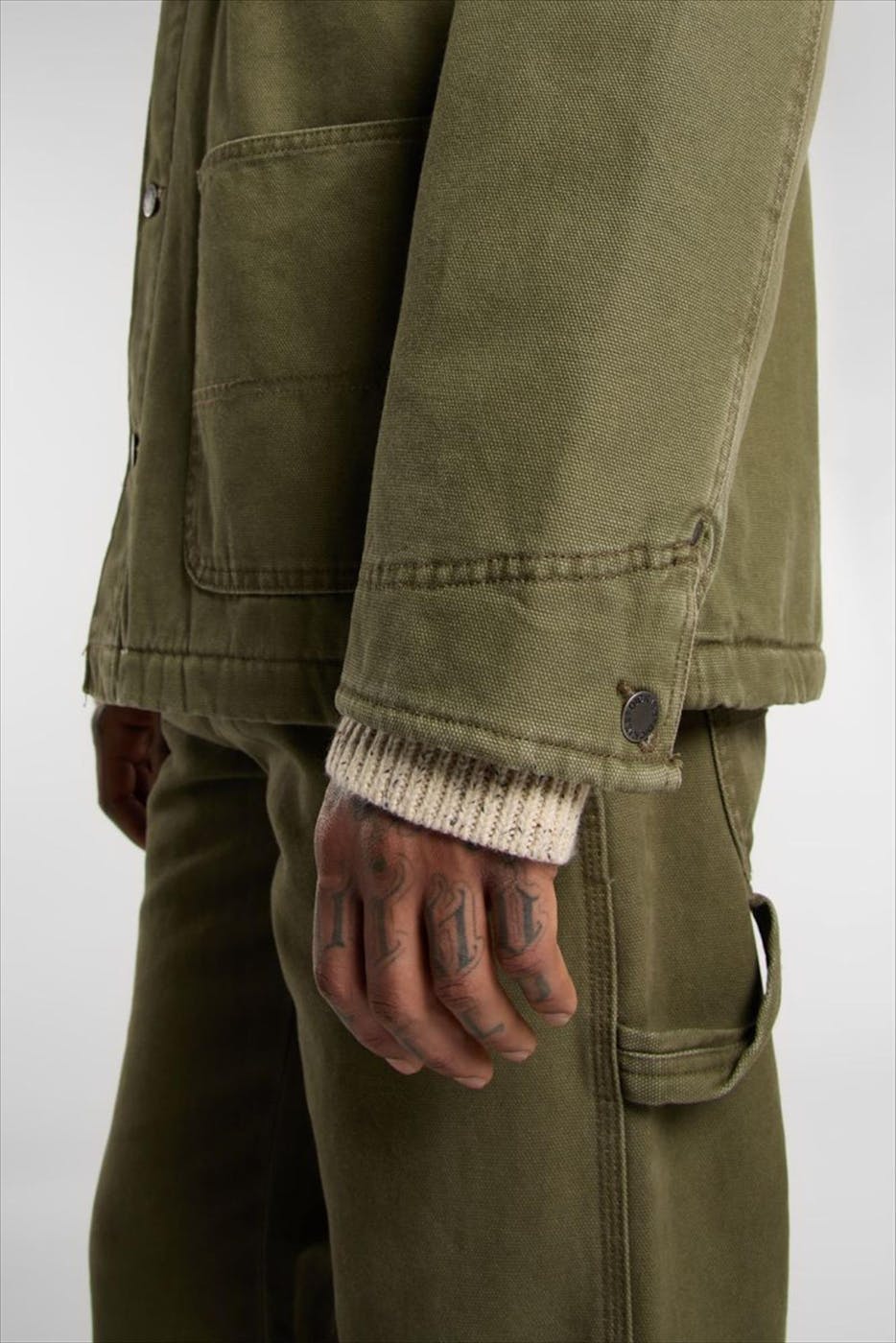 Dickies - Olijfgroene Chore Lined Canvas jas