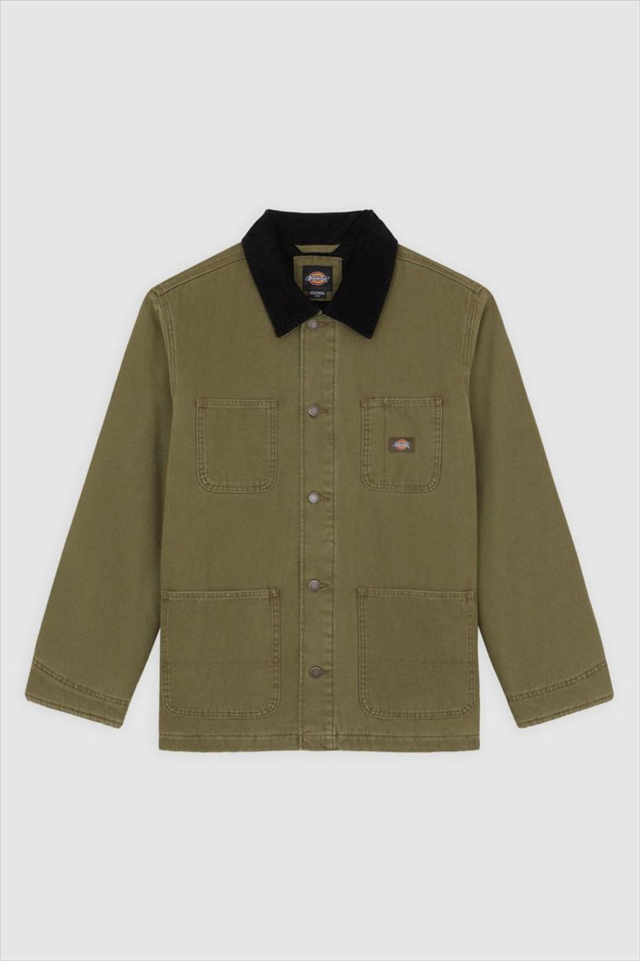 Dickies - Olijfgroene Chore Lined Canvas jas