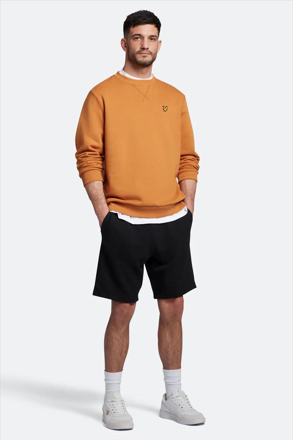 Lyle & Scott - Roestbruine Crew Neck sweater