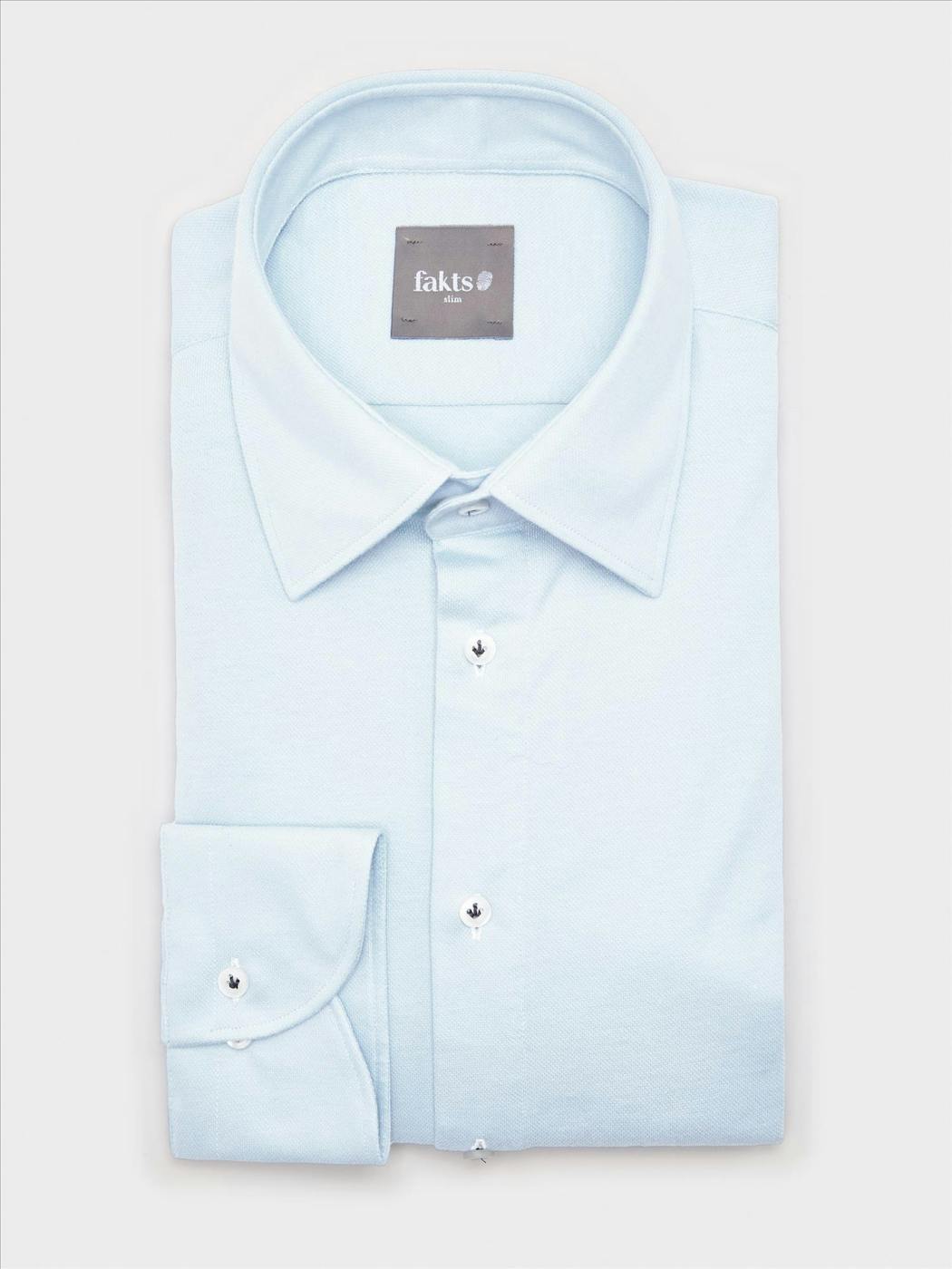 Fakts - Lichtblauw Xavi slim hemd