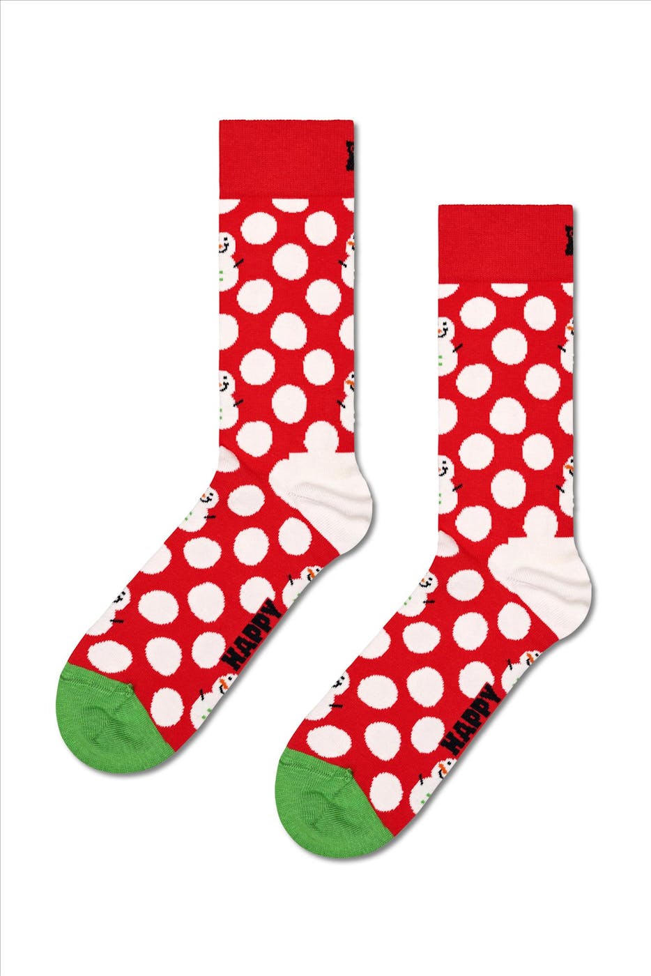 Happy Socks - 2-Pack Big Dot Snowman Gift Set sokken, maat: 41-46