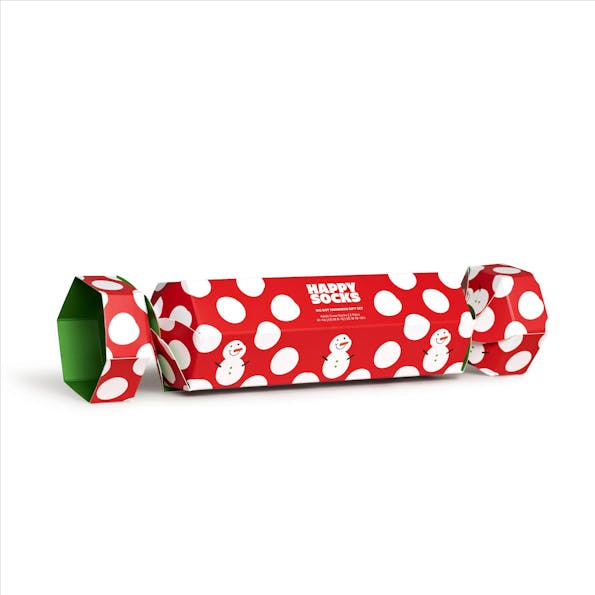 Happy Socks - 2-Pack Big Dot Snowman Gift Set sokken, maat: 36-40
