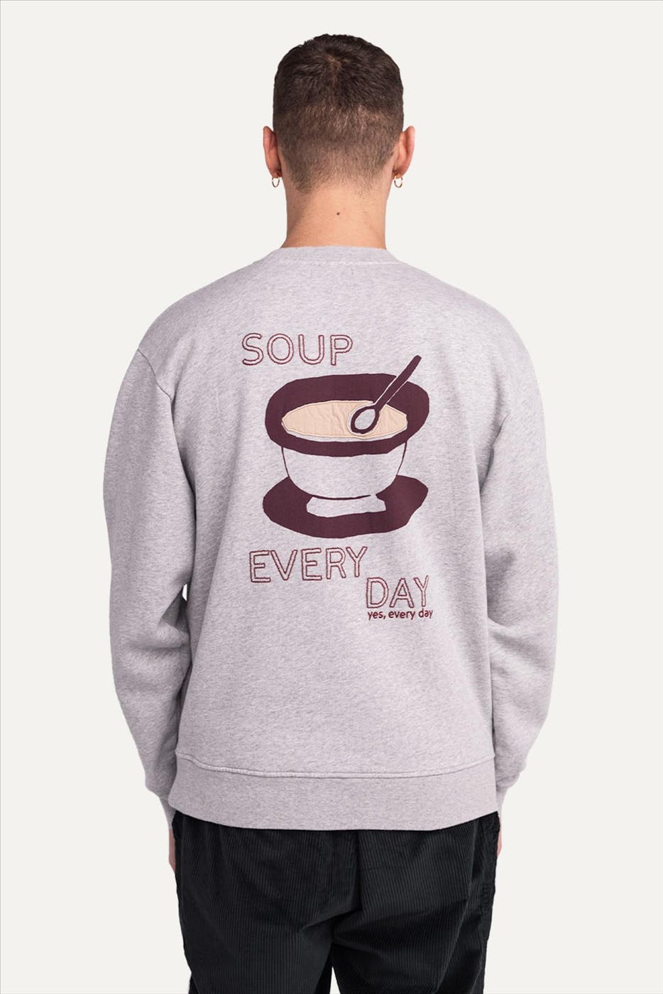 OLOW - Lichtgrijze Good Soup sweater