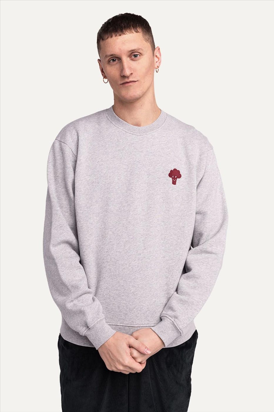 OLOW - Lichtgrijze Good Soup sweater