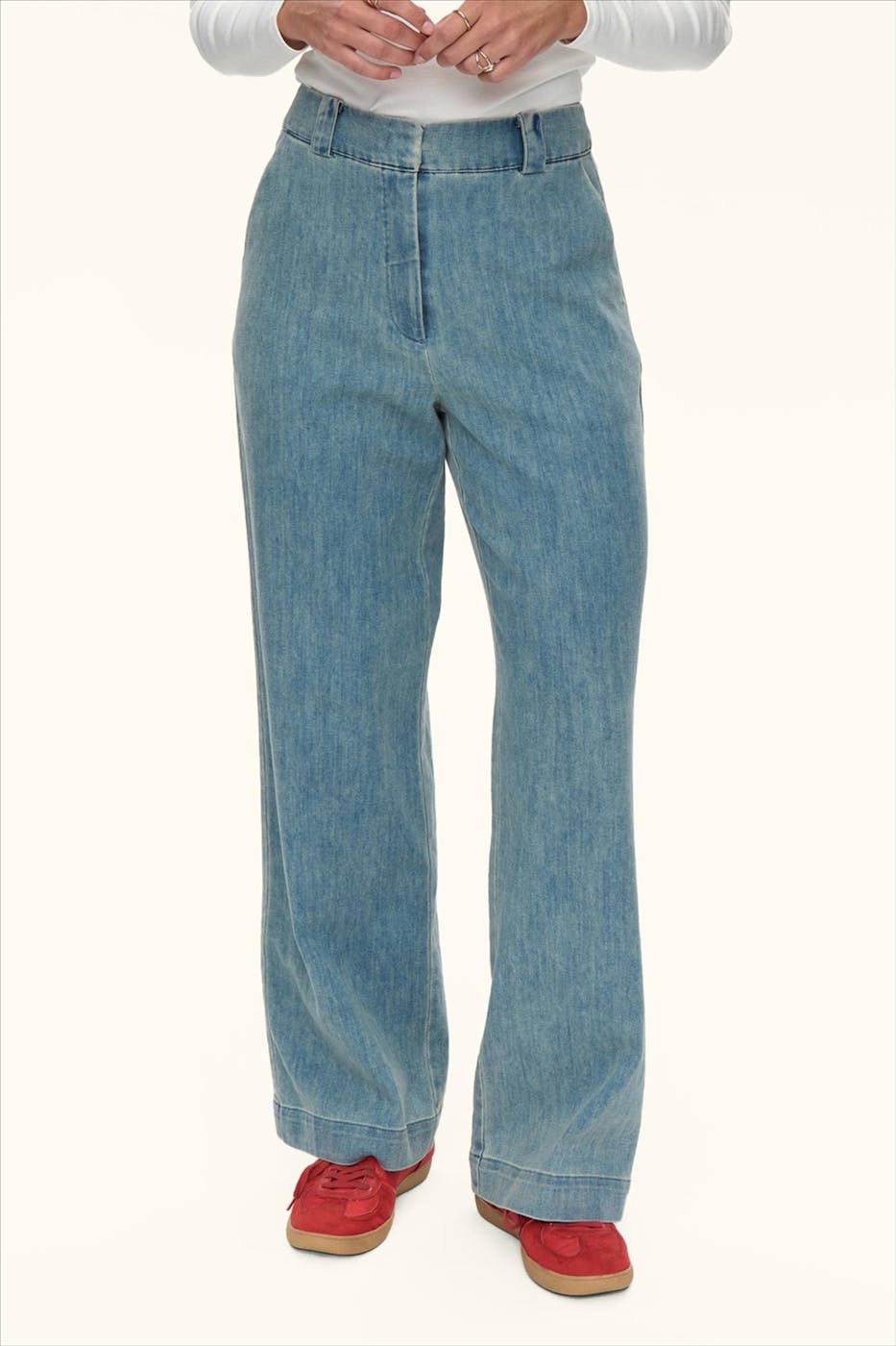 Nümph - Blauwe Aletta wide jeans