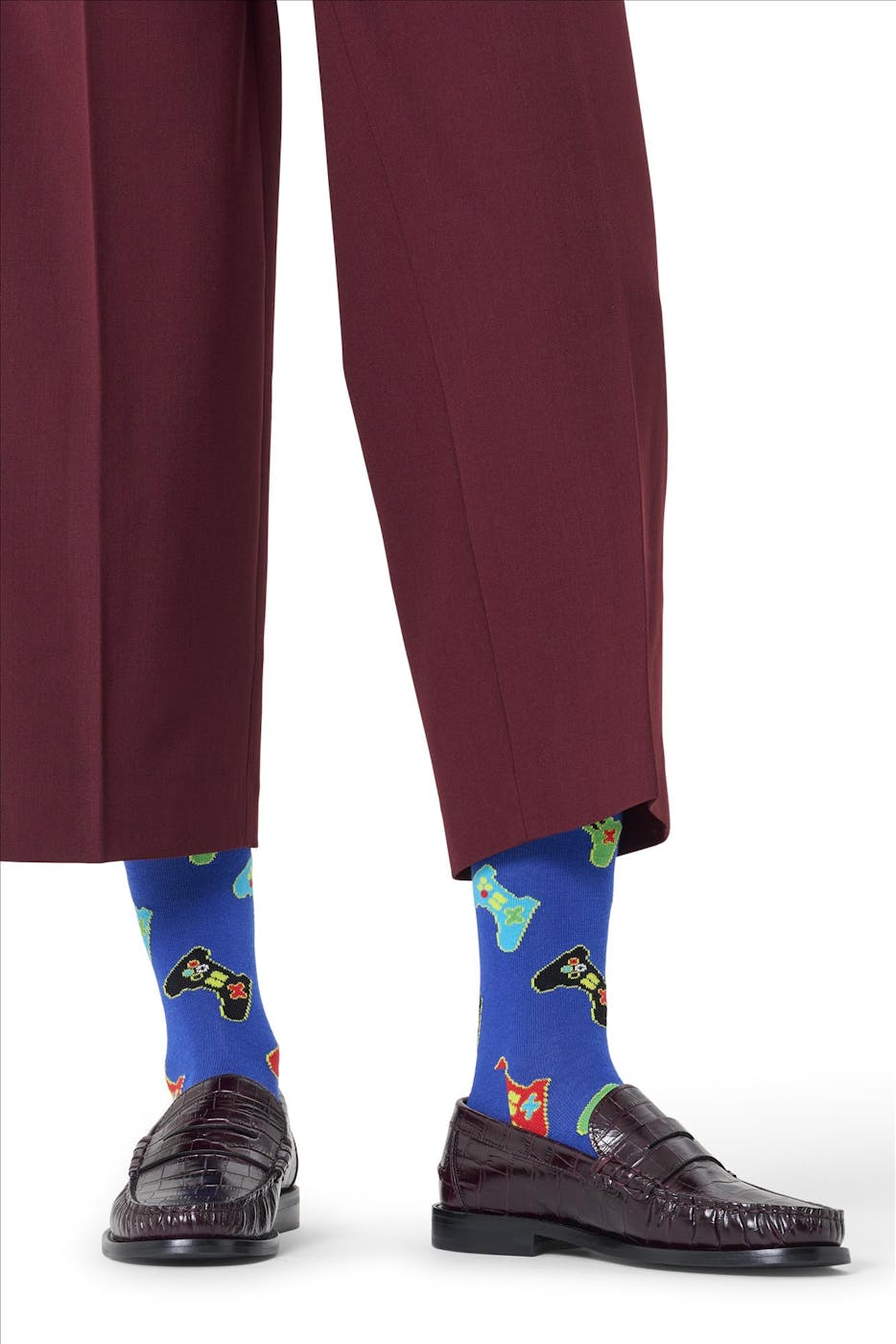 Happy Socks - Kobaltblauwe Controller sokken, maat: 41-46