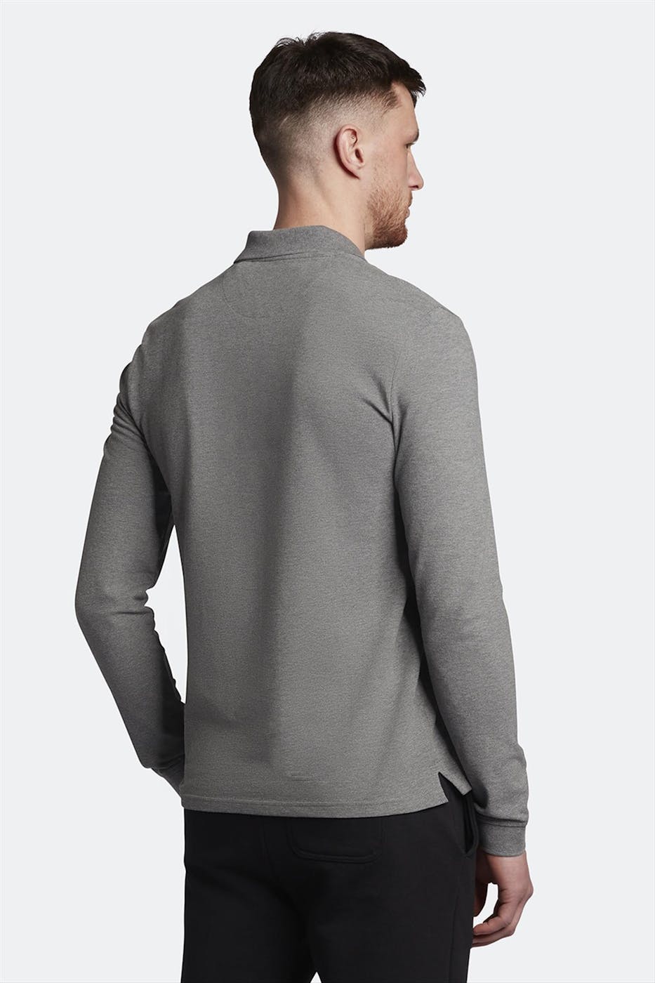 Lyle & Scott - Grijze Long Sleeve Polo shirt