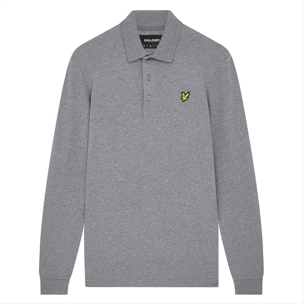 Lyle & Scott - Grijze Long Sleeve Polo shirt