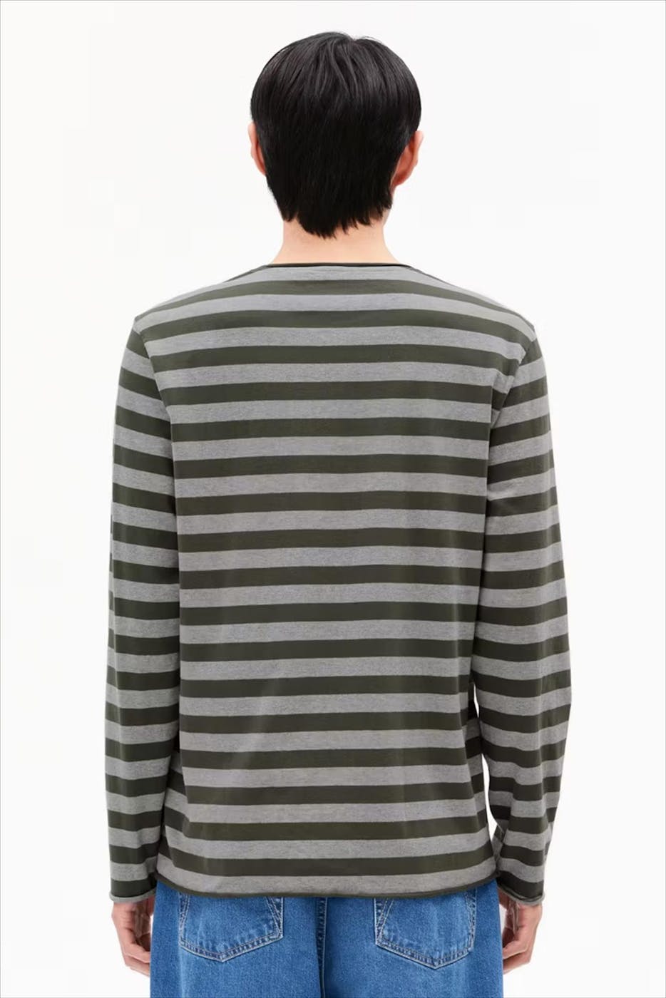 Armed Angels - Groene Maarkos Stripes longsleeve