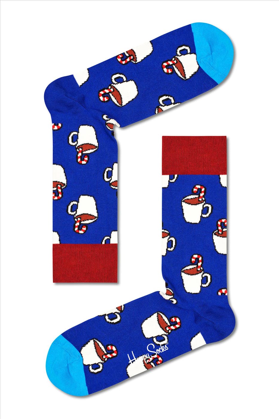 Happy Socks - 2-Pack Candy Cane & Cocoa Gift Set sokken, maat: 36-40